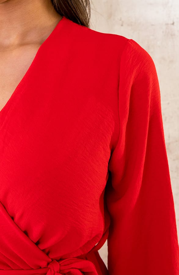Maxi Jurk Split Rood – shoparchief, foto 7