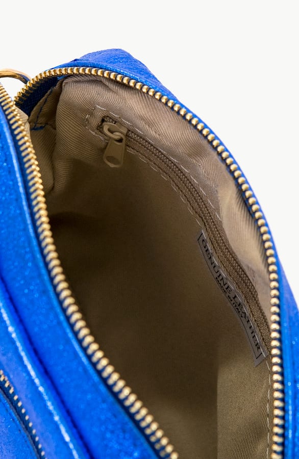 Metallic Tas Leer Kobalt – shoparchief, foto 4