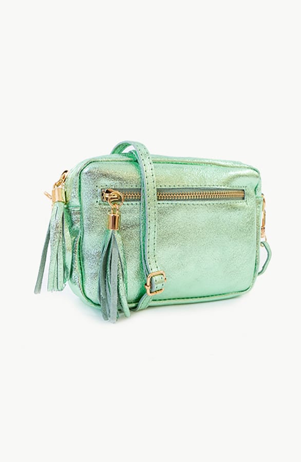 Metallic Tas Leer Mint – shoparchief, foto 1
