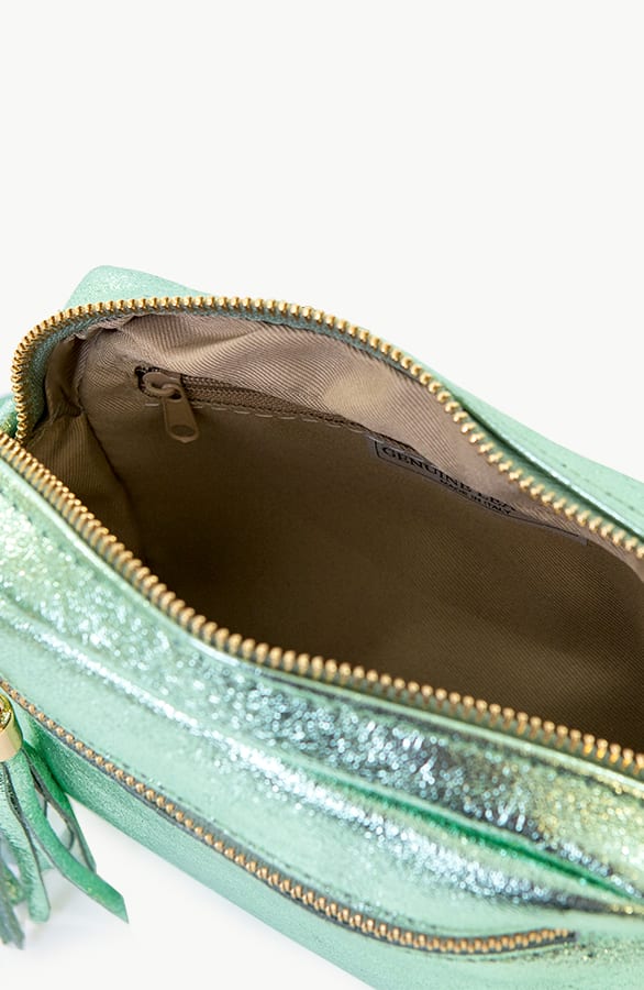 Metallic Tas Leer Mint – shoparchief, foto 3