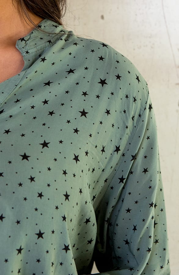 Oversized Blouse Stars Army – shoparchief, foto 7