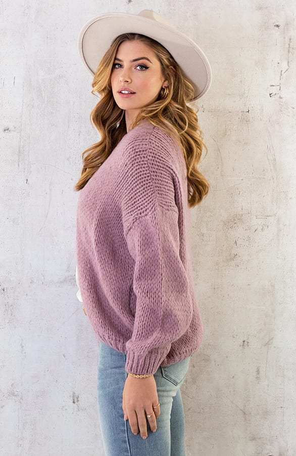 Oversized Knitted Vest Dust Roze – shoparchief, foto 10