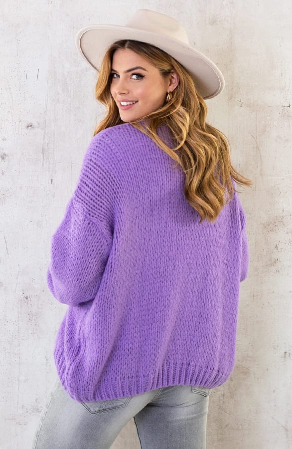 Oversized Knitted Vest Lila – shoparchief, foto 10
