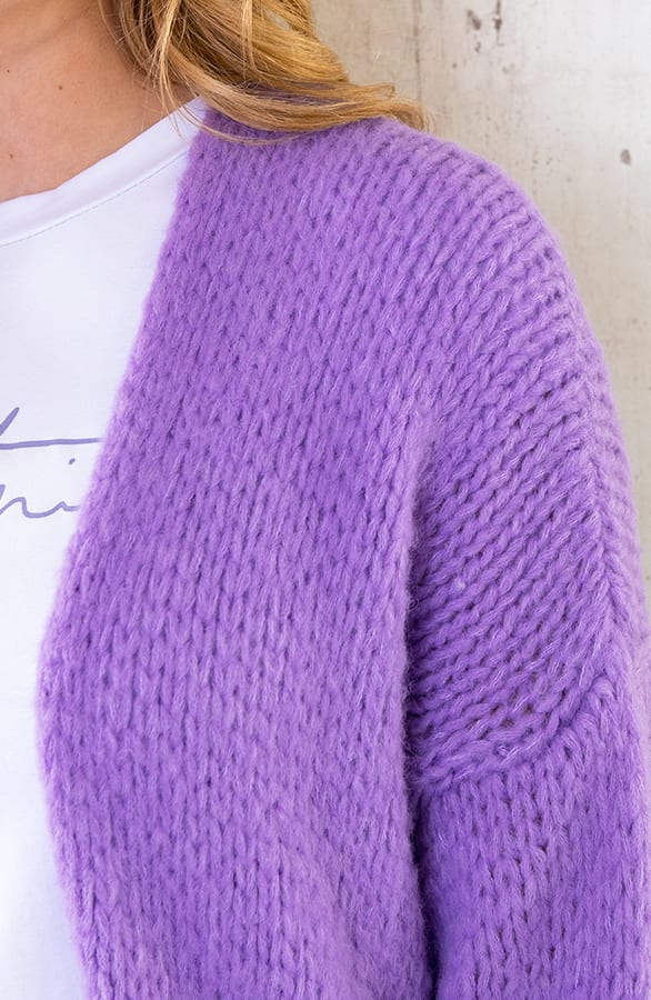 Oversized Knitted Vest Lila – shoparchief, foto 12