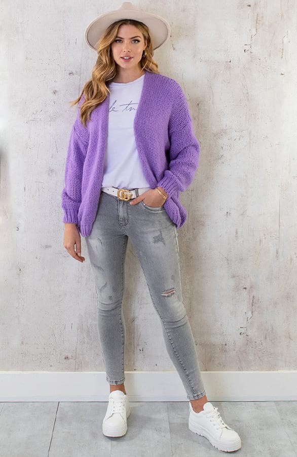 Oversized Knitted Vest Lila – shoparchief, foto 11