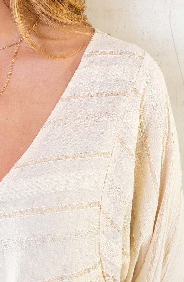 Oversized Maxi Jurk Lurex Goud – shoparchief, foto 5