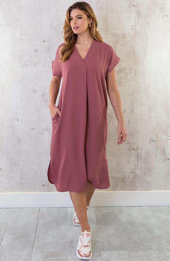 Palermo Pocket Jurk Dust Roze – shoparchief, foto 8