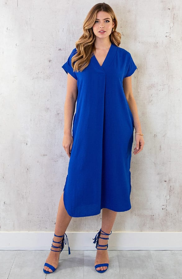 Palermo Pocket Jurk Kobalt – shoparchief, foto 2