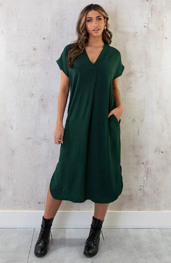 Palermo Pocket Jurk Smaragd – shoparchief, foto 7