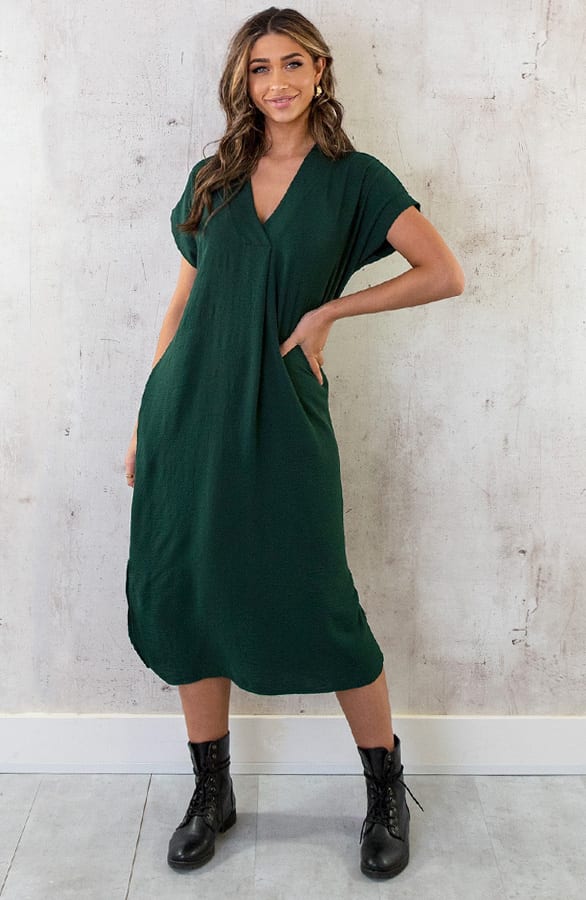 Palermo Pocket Jurk Smaragd – shoparchief, foto 8