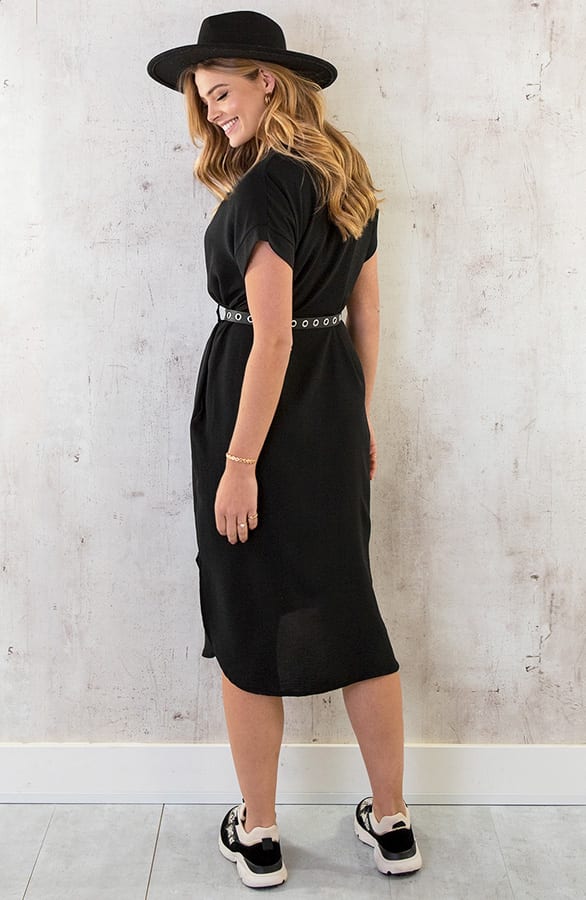 Palermo Pocket Jurk Zwart – shoparchief, foto 9