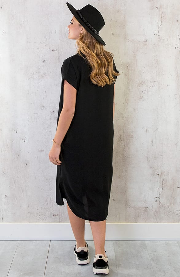 Palermo Pocket Jurk Zwart – shoparchief, foto 14