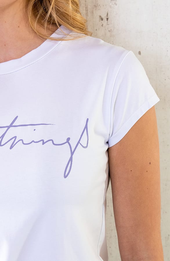 Simple Things Top Wit Lila – shoparchief, foto 6
