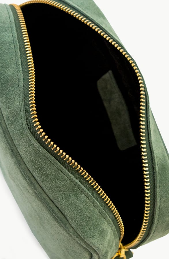 Suede Tas Met Rits Mint – shoparchief, foto 3
