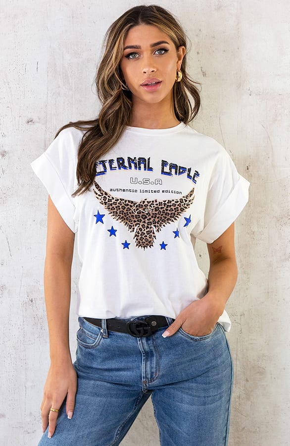 T-Shirt Eagle Kobalt – shoparchief, foto 1