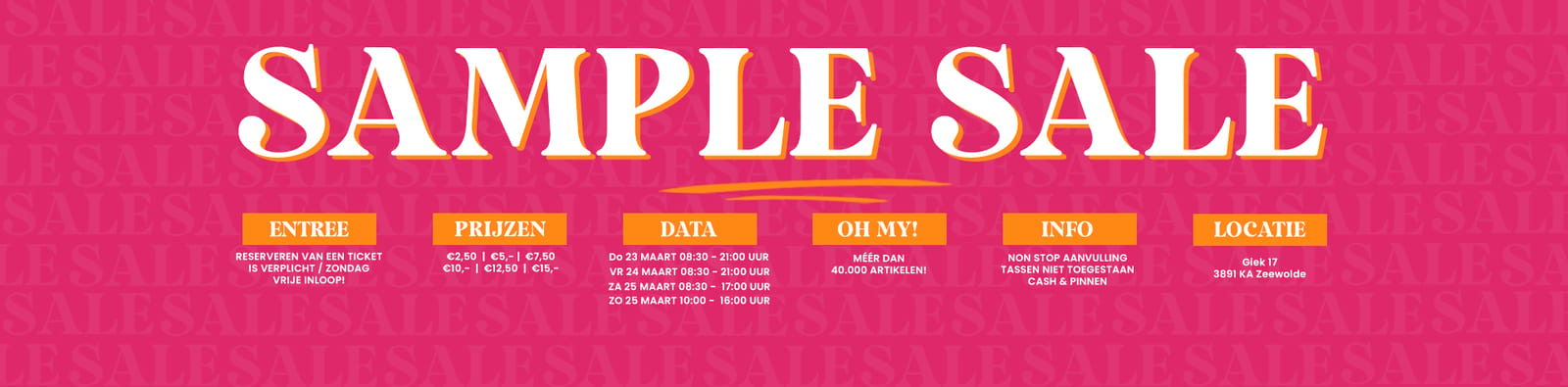 Sample Sale