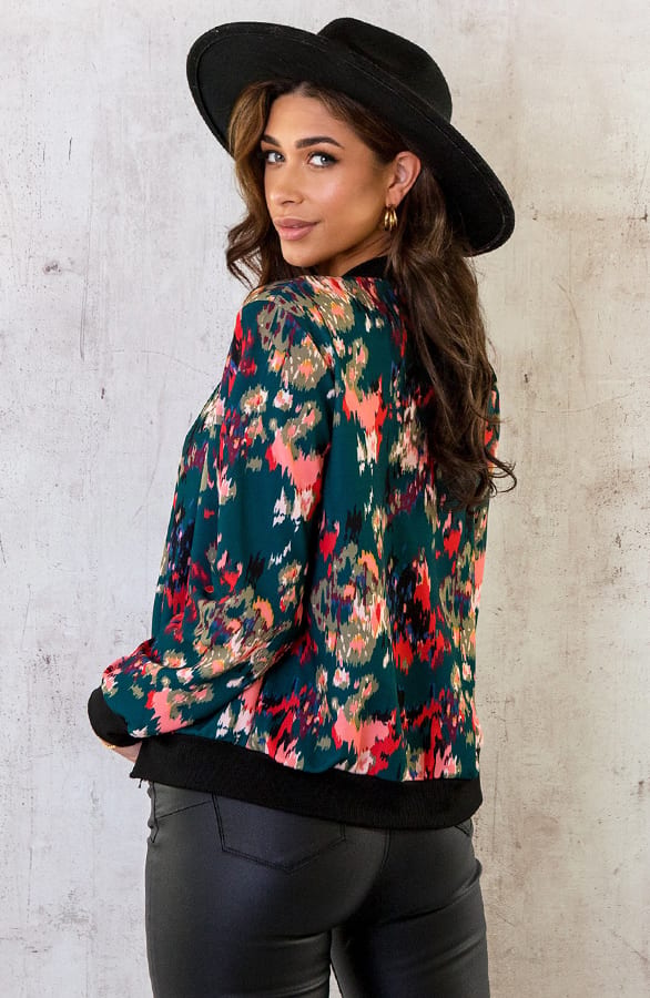 Bomberjacket Multicolor Smaragd – shoparchief, foto 6