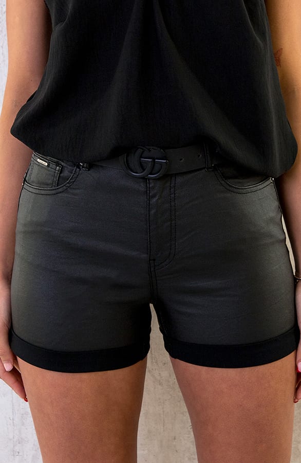 Coating Short Zwart – shoparchief, foto 1