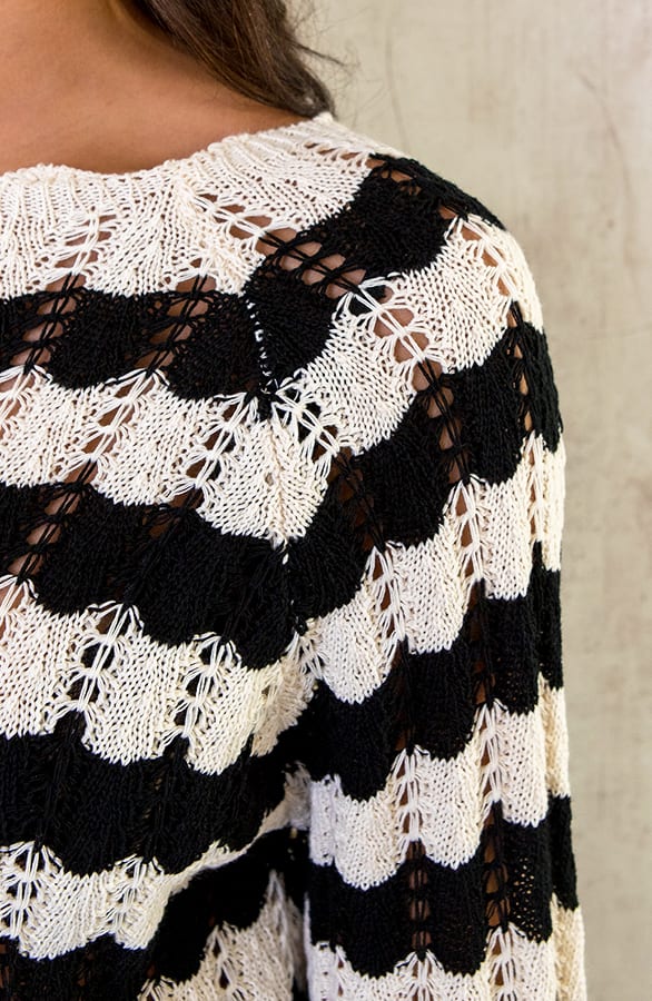 Crochet Top Zwart Ecru – shoparchief, foto 12