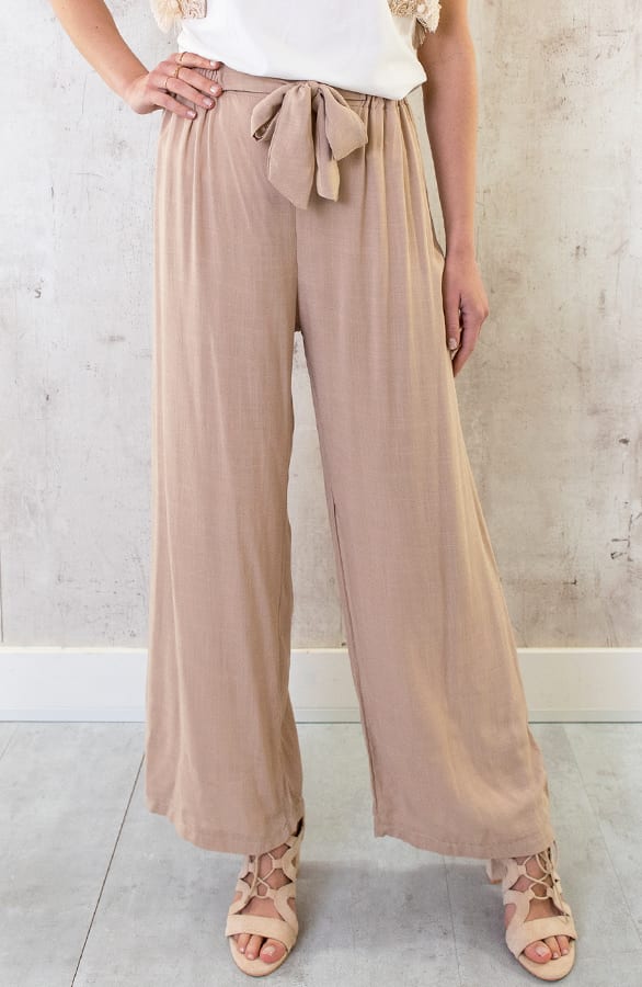 Linnen Broek Beige – shoparchief, foto 7