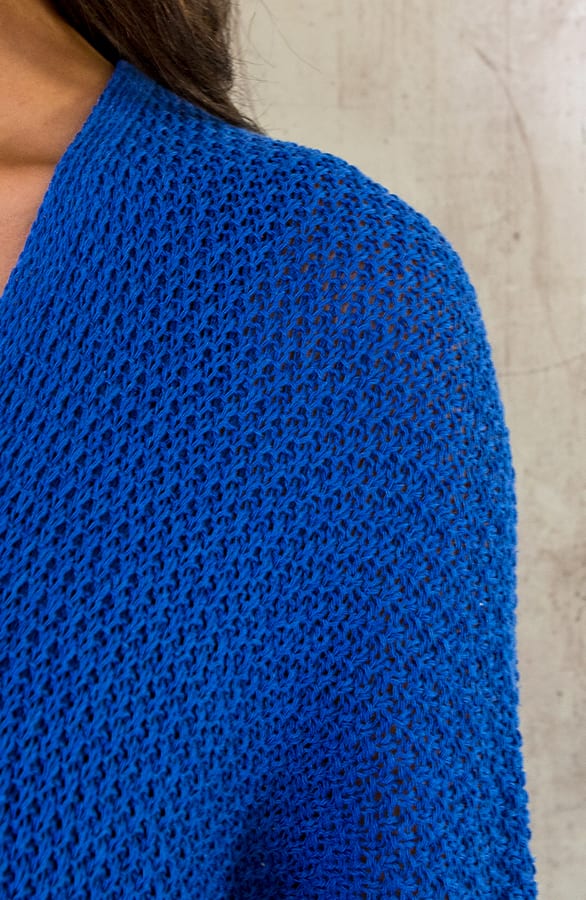Gehaakt Vest Basic Kobalt – shoparchief, foto 7