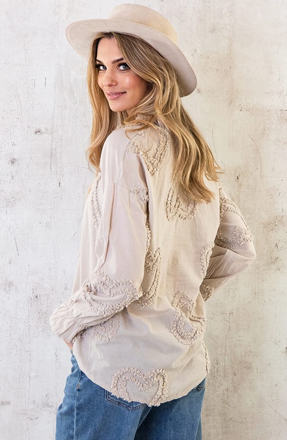 Hartjes Blouse Beige – shoparchief, foto 5