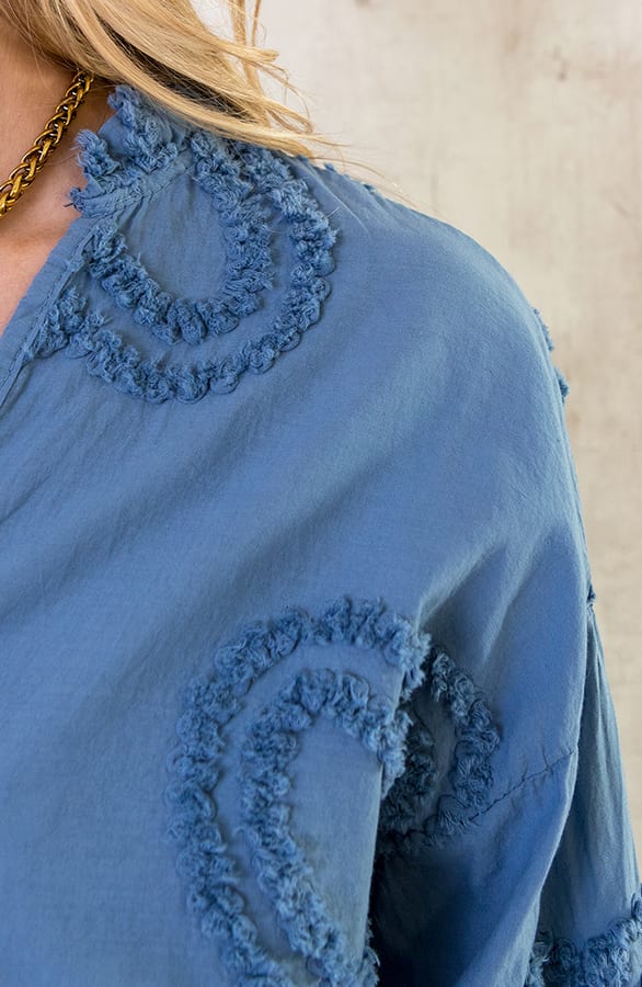 Hartjes Blouse Jeansblauw – shoparchief, foto 6