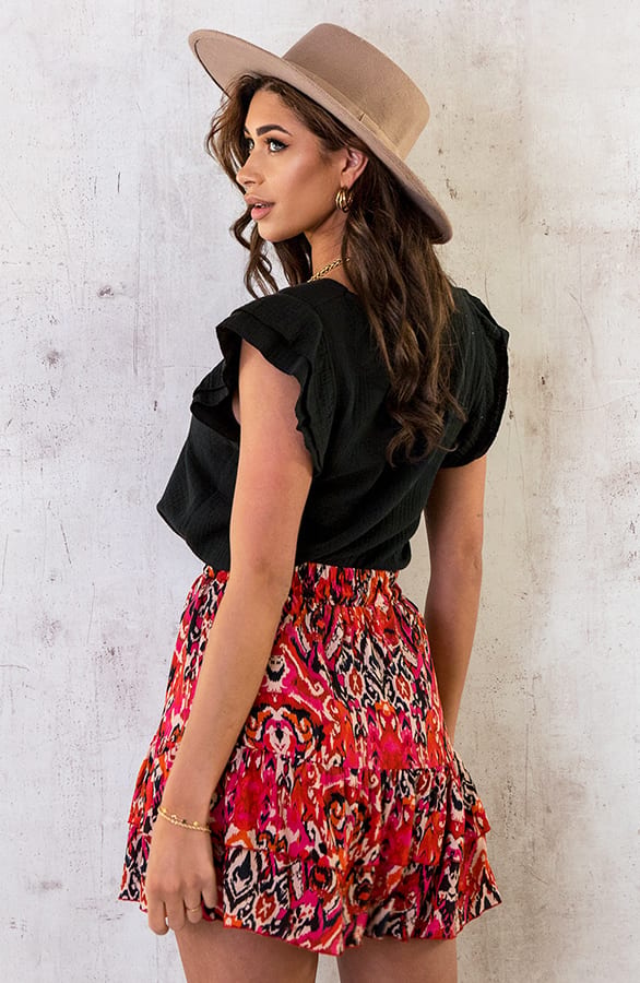 Katoenen Laagjes Rok Print Multicolor – shoparchief, foto 10