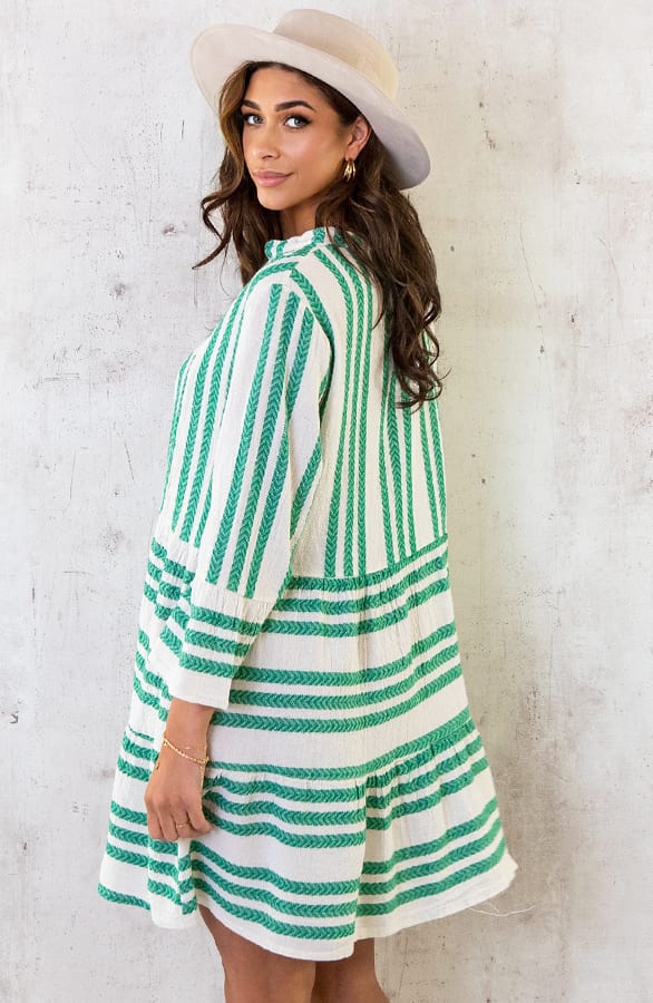 Kelim Tuniek Katoen Bright Green – shoparchief, foto 5