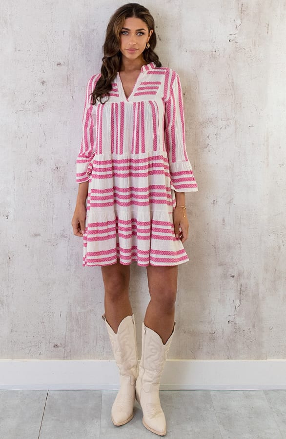 Kelim Tuniek Katoen Pink – shoparchief, foto 7
