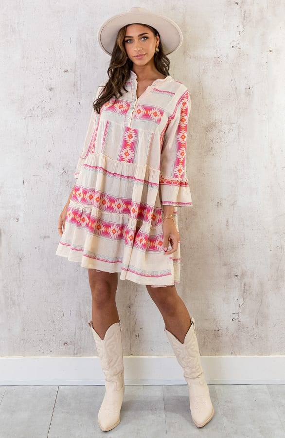Kelim Tuniek Print Fuchsia – shoparchief, foto 10