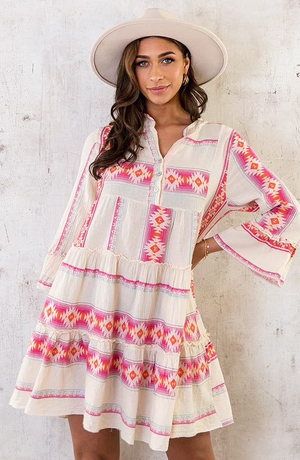 Kelim Tuniek Print Fuchsia – shoparchief, foto 6
