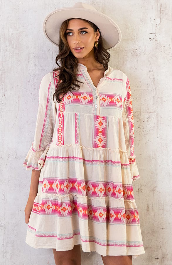 Kelim Tuniek Print Fuchsia – shoparchief, foto 7