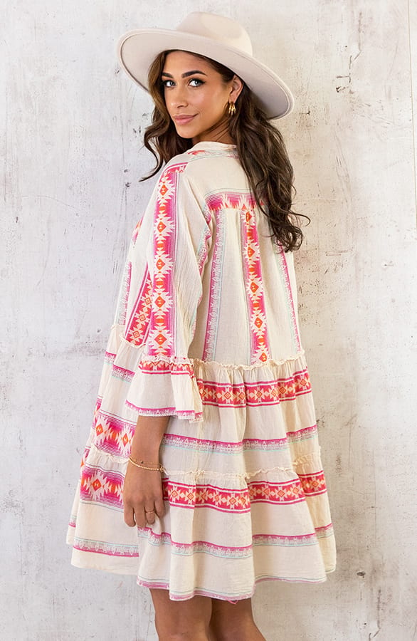 Kelim Tuniek Print Fuchsia – shoparchief, foto 9