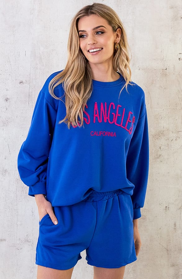 Los Angeles Comfy Trui Kobalt – shoparchief, foto 2