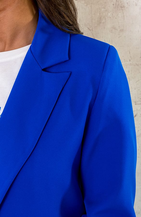 Oversized Blazer Dames Kobalt – shoparchief, foto 5