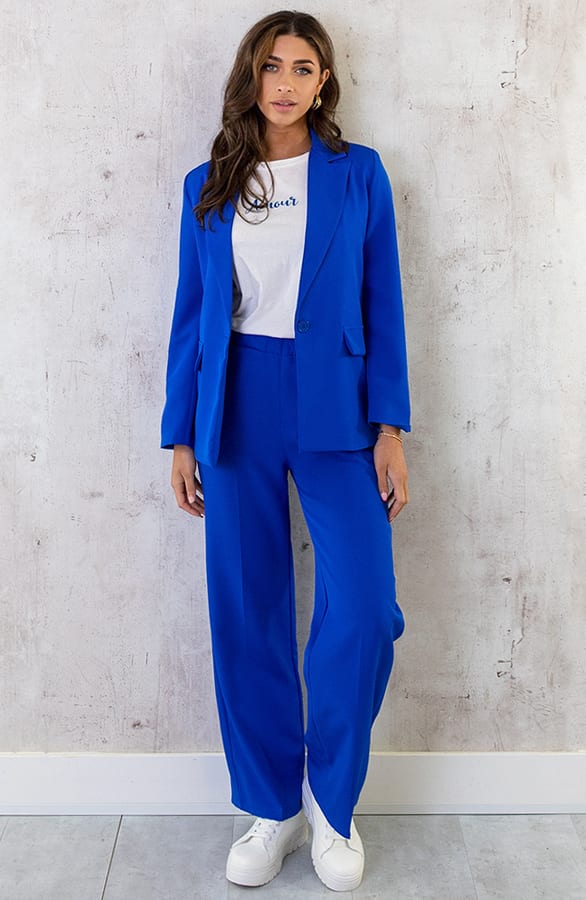 Oversized Blazer Dames Kobalt – shoparchief, foto 7