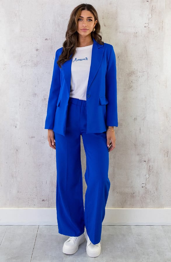 Palazzo Pants Dames Kobalt – shoparchief, foto 5