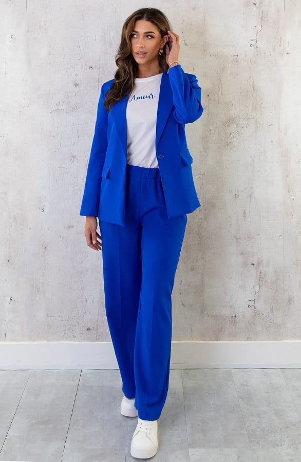 Oversized Blazer Dames Kobalt – shoparchief, foto 6
