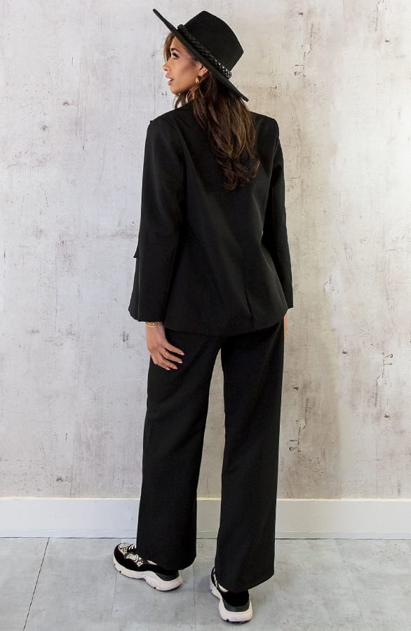 Palazzo Pants Dames Zwart – shoparchief, foto 8