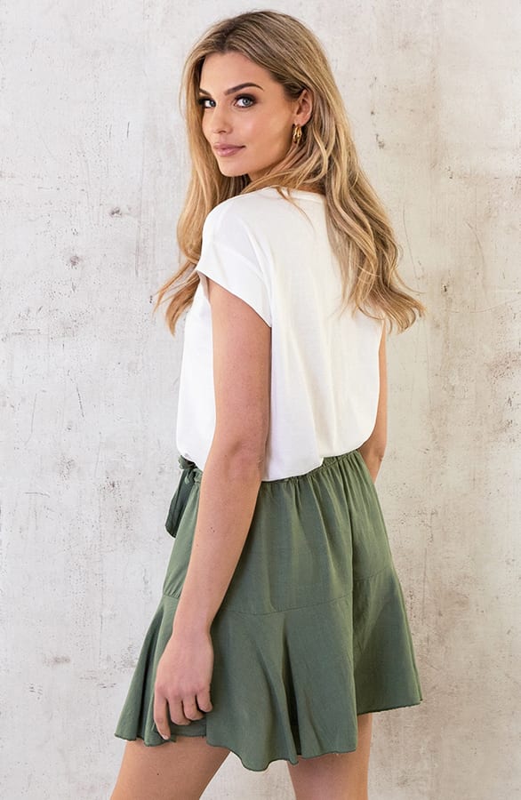 Skort Met Strik Army – shoparchief, foto 5
