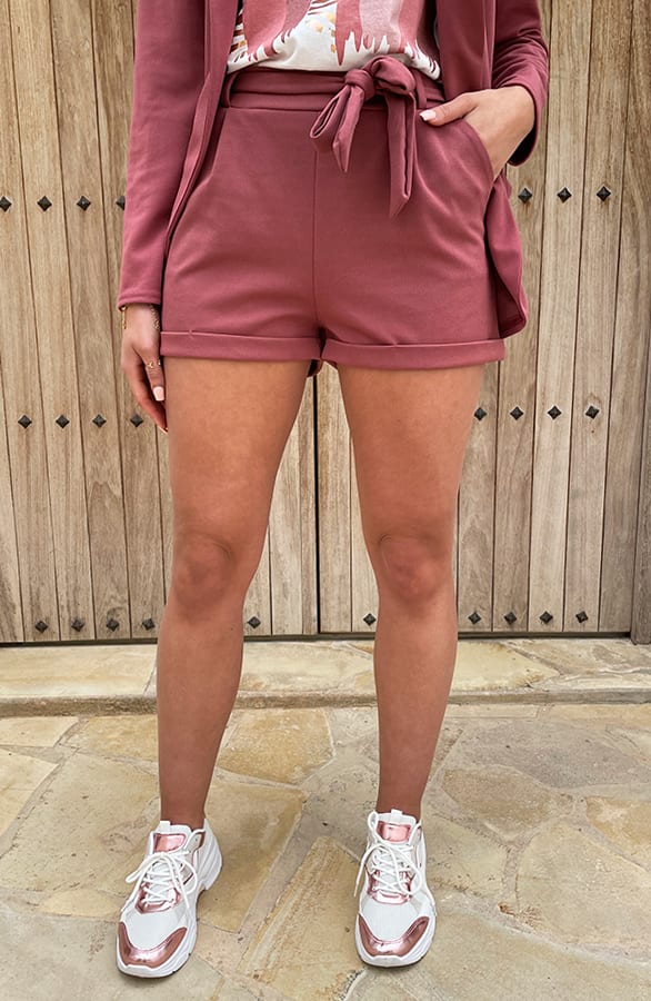 Basic Strik Shorts Dust Pink – shoparchief, foto 3