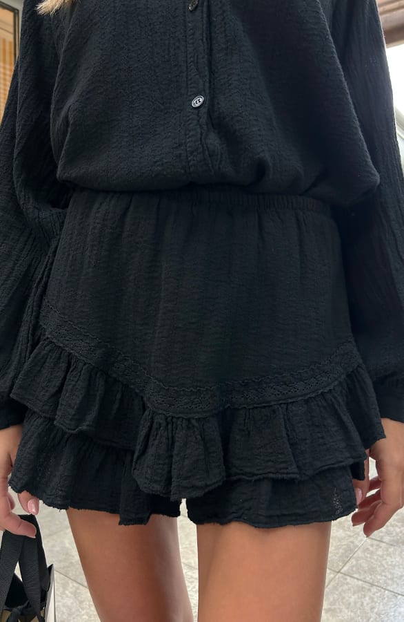 Skort Katoen Feminine Zwart – shoparchief, foto 1