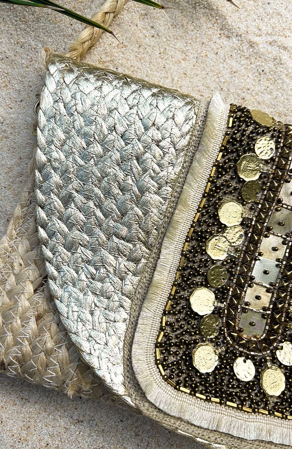 Ibiza Coins Bag Beige Goud – shoparchief, foto 2
