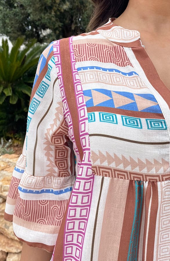 Kelim Tuniek Multicolor Beige – shoparchief, foto 6