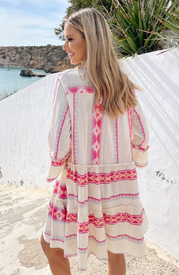 Kelim Tuniek Print Fuchsia – shoparchief, foto 4