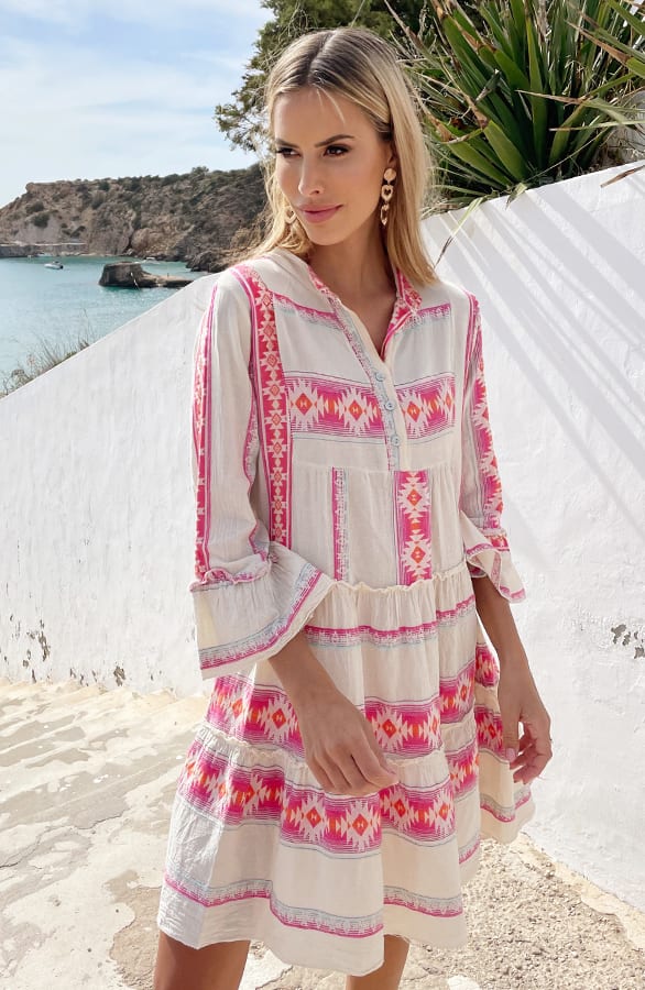 Kelim Tuniek Print Fuchsia – shoparchief, foto 1
