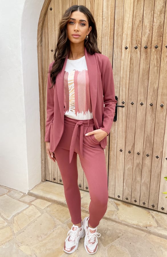 Basic Blazer Dust Roze – shoparchief, foto 4