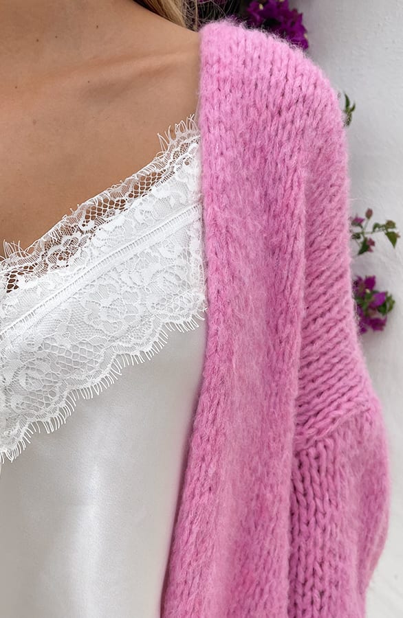 Silk Lace Spaghetti Top Ecru – shoparchief, foto 9