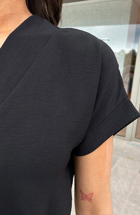 Palermo Pocket Jurk Zwart – shoparchief, foto 7